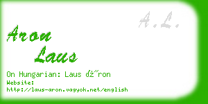aron laus business card